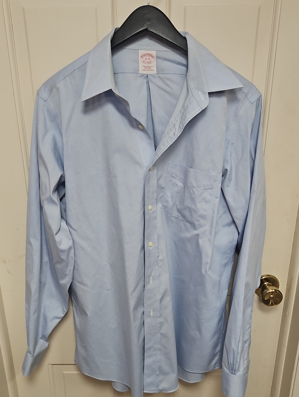 Brooks Brothers Light Blue Dress Shirt - Classic Point Collar